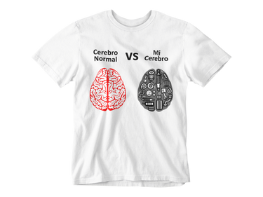 Camiseta Cerebro Normal VS Mi Cerebro